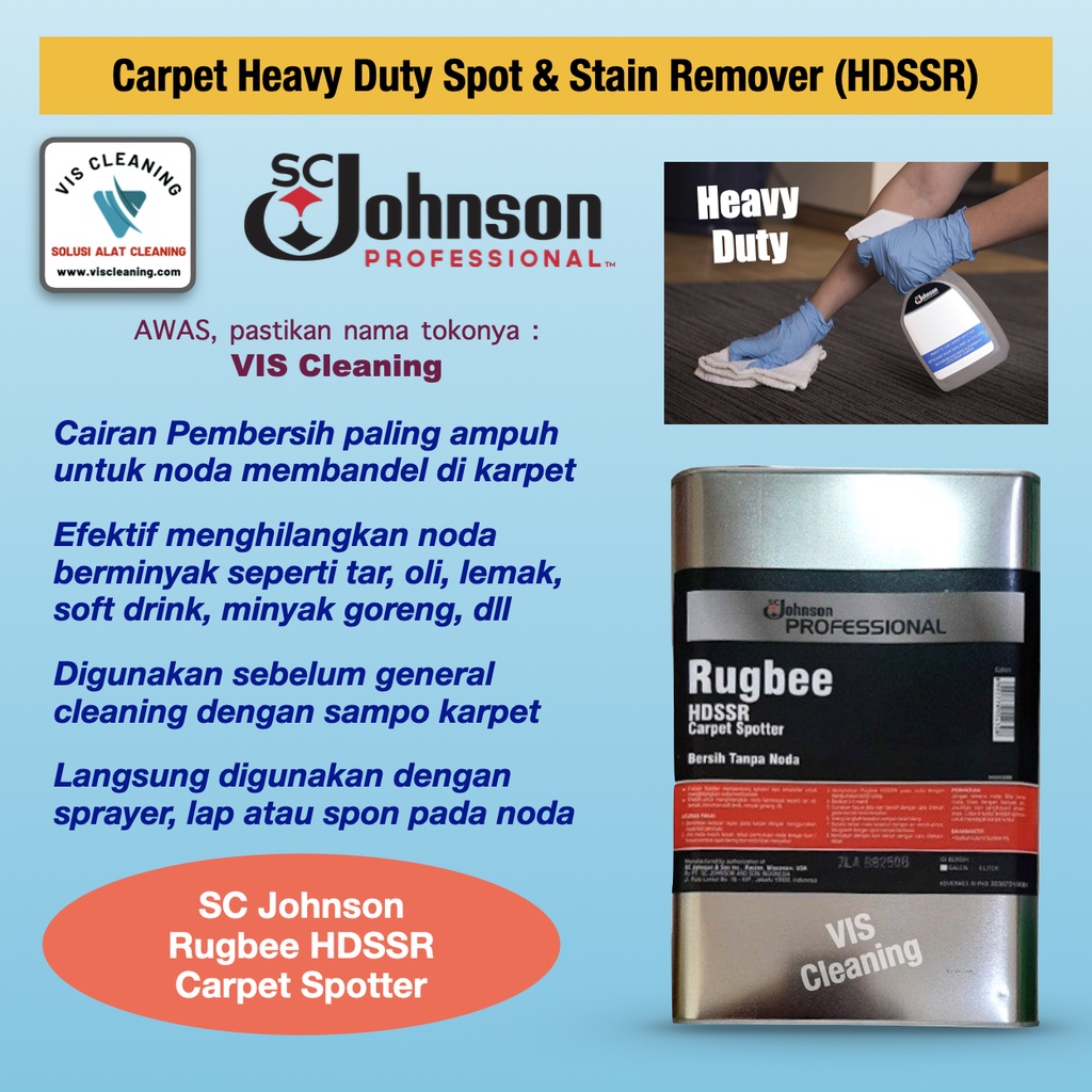 SC Johnson Rugbee HDSSR Pembersih Noda Bandel Karpet ( 4 L )