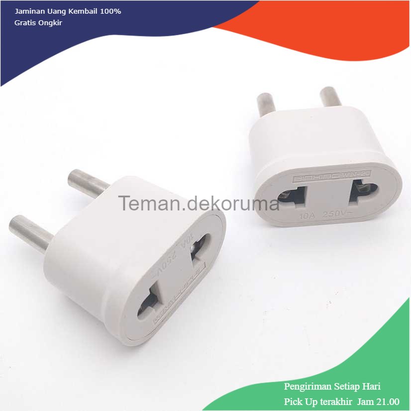 TD - SKT Adapter dan Konverter Travel US to EU Plug 1 PCS - WN-20