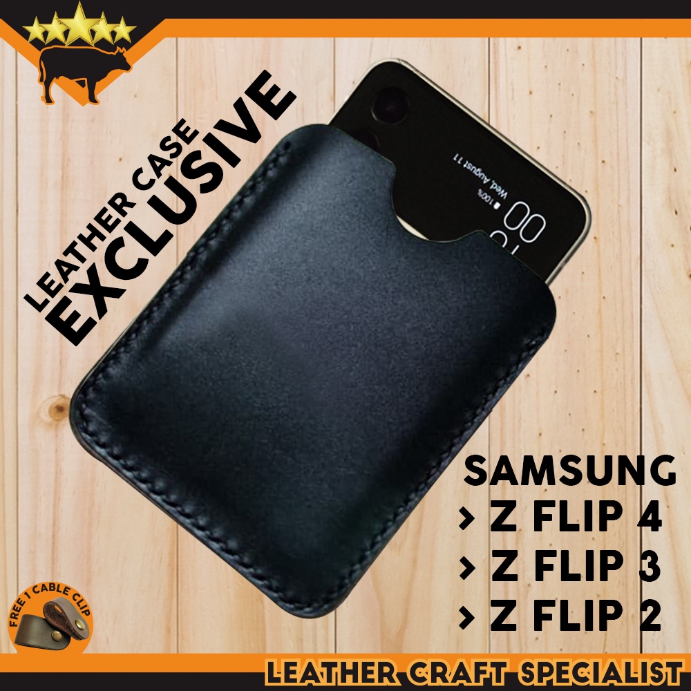 CASE SAMSUNG Z FLIP 4, Z FLIP 3, Z FLIP 2 EXCLUSIVE LEATHER CASE