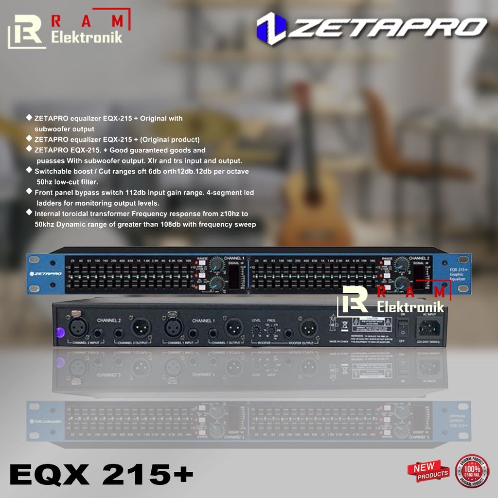 EQX EQ Equalizer ZETAPRO 215+ / 215 + / 215 Plus Subwoofer Original