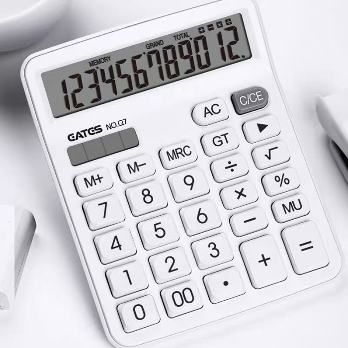 

Calculator Aesthetic / Kalkulator Putih Minimalis H263 - M