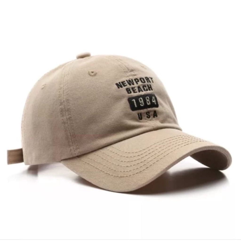 Topi Baseball Cap Distro Bordir New Portt Beach Usa Premium Fashion Pria Wanita Unisex COD