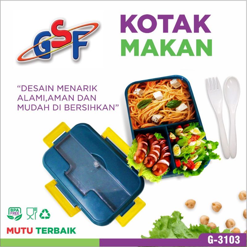 kotak makan gsf 3155 3152 3156 3103 kotak bekal makan set gsf launch box set gsf 3103