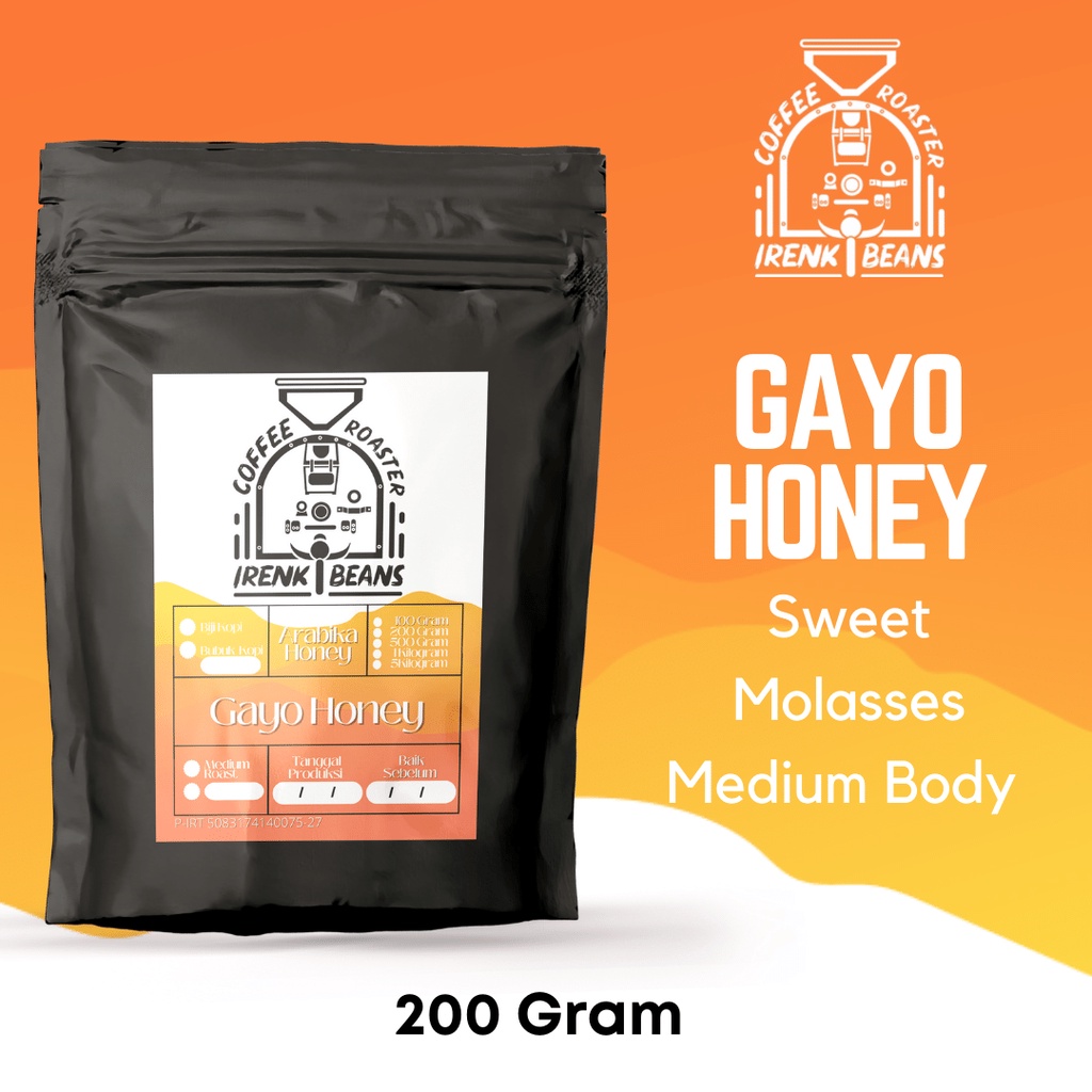 

Kopi Arabika Gayo Honey 200g Biji Bubuk