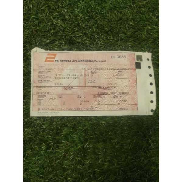 Tiket Kereta Api Jadul | tiket Kereta Api Jaman Dulu | tiket kereta api berdiri