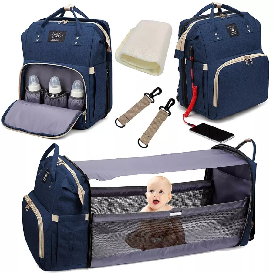 NA - Tas Travel Bayi Kasur Multifungsi Diaper Bag - Nurshing Baby Bag