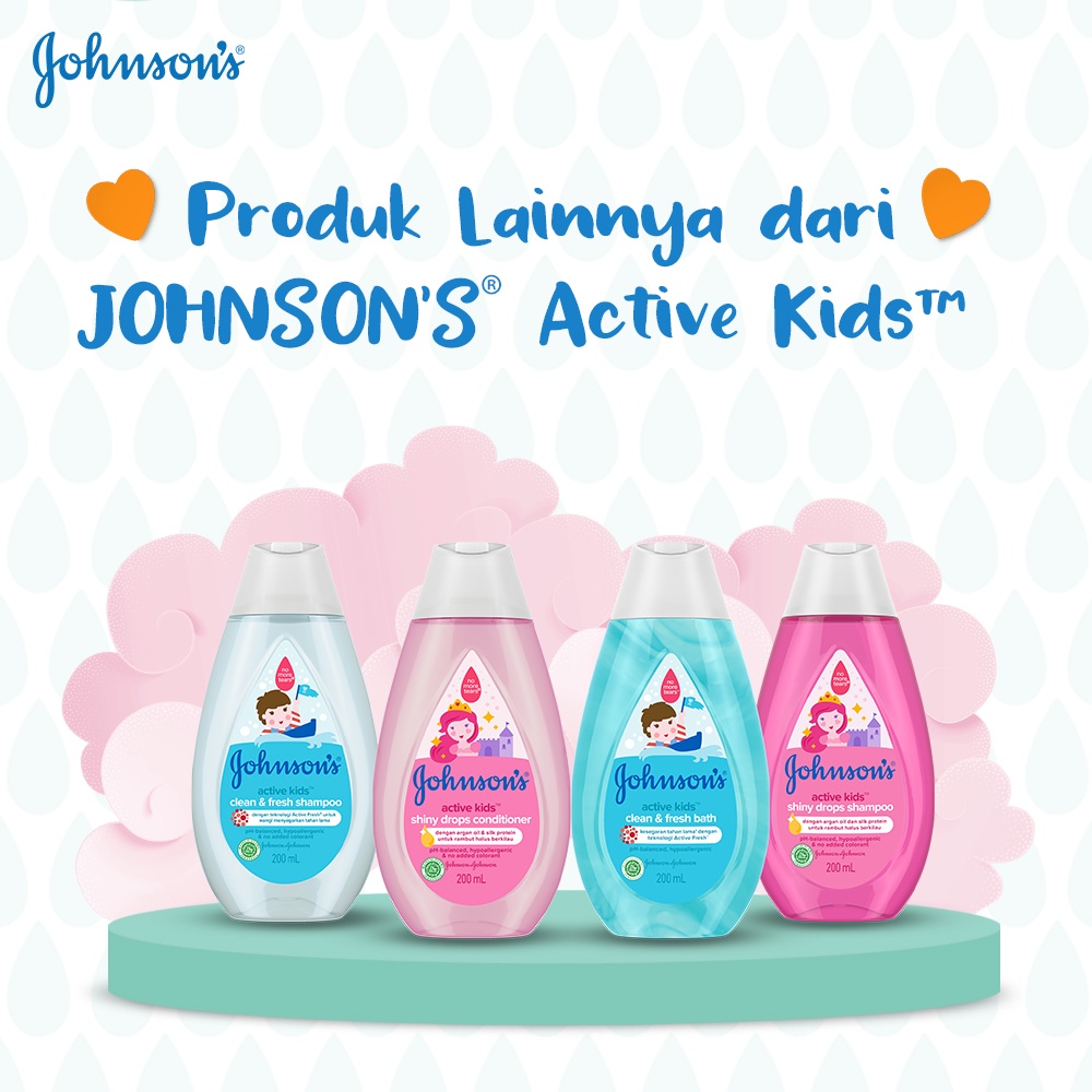 Johnson’s Active Kids Shampoo All Variant 100ml dan 200ml