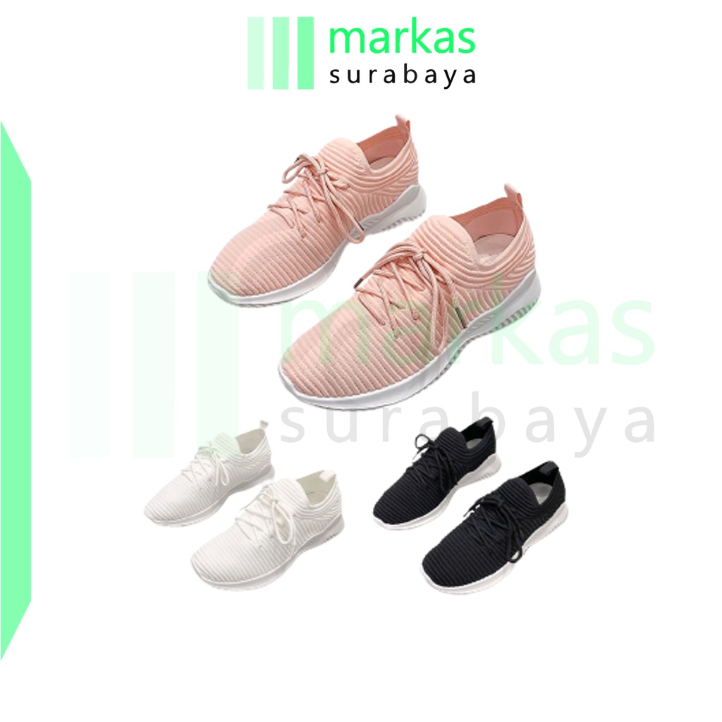 MARKAS SHS031 Sepatu Sneakers Wanita Kasual Bertali Ulzzang Korea Style Woman Casual Fashion Shoes