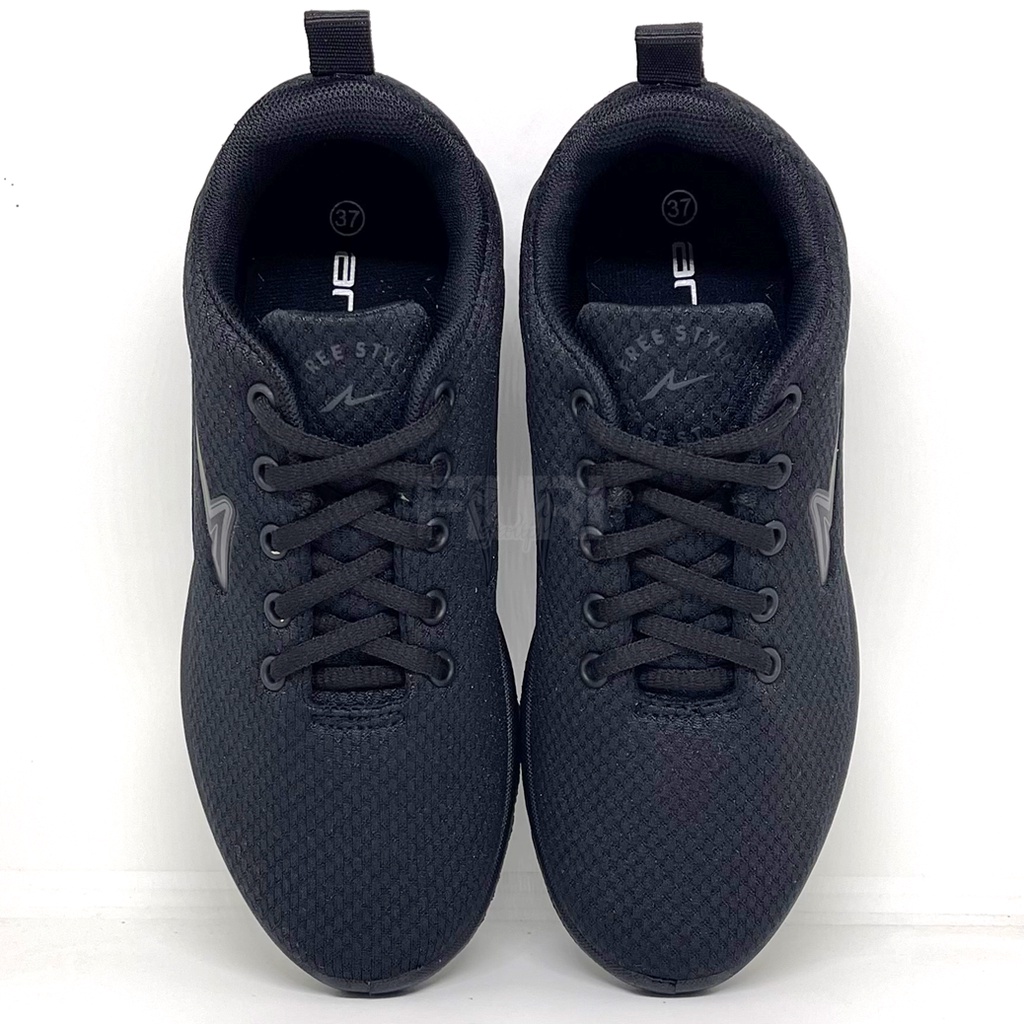 FIURI - ANDO ORIGINAL - SONYA 37-40 FULL HITAM - SEPATU SNEAKERS SPORT KANVAS SOL KARET ANAK PEREMPUAN - SEPATU KETS TRENDY WANITA - SEPATU OLAHRAGA LARI FITNES SENAM KERJA KULIAH SEKOLAH SD SMP SMA BERTALI CEWEK MURAH PROMO DISKON BONUS KAOS KAKI