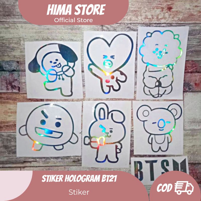 

[BISA COD] Stiker Hologram BT 21