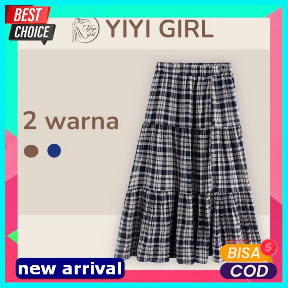 ✨Rj_Mue✨ (Bisa Cod ) Mauna Skirt Span Knit Murah Korean Style - Rok Span Rajut Panjang Androk Sepan 