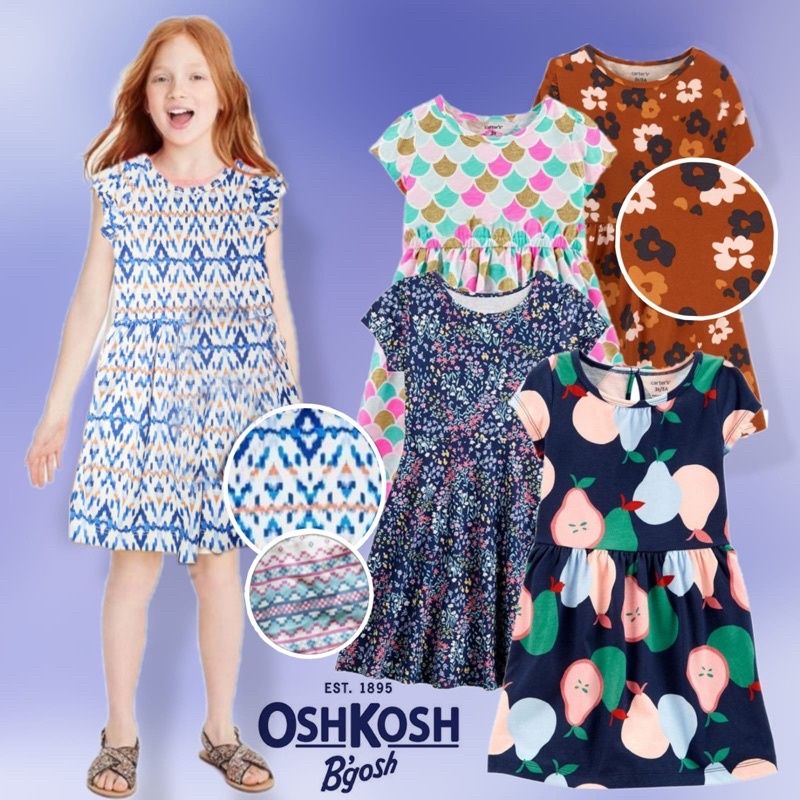 (SOLD) DRESS ANAK OSHKOSH B'GOSH ORIGINAL BRANDED-DASTER ANAK OSHKOSH