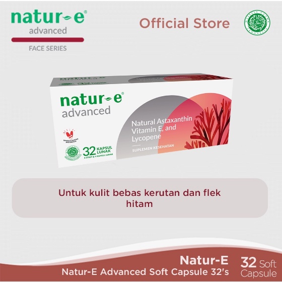 Natur-E Suplemen Kulit 16 - 32 Kapsul SERIES / NATUR E Soft Capsule / Vitamin E