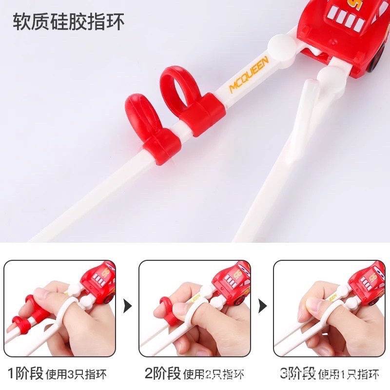 Training Chopstick 3D Disney Mickey Minnie  / Sumpit Anak / Sumpit Frozen Elsa Anna / Sumpit Latih Anak