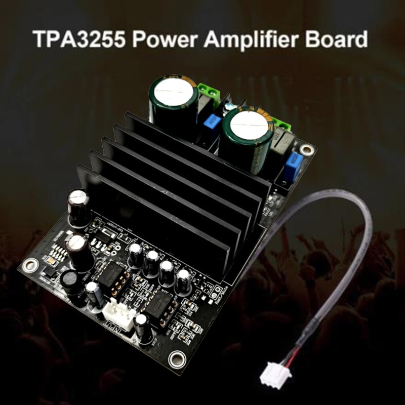 Papan Power Amplifier Digital Stereo TPA3255 300W + 300W 2.0 Channel DC24-40V