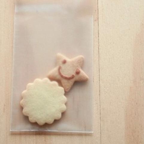 

Plastik Fancy Transparant Doff Perekat - Plastic Cookies - 12 x 12 cm