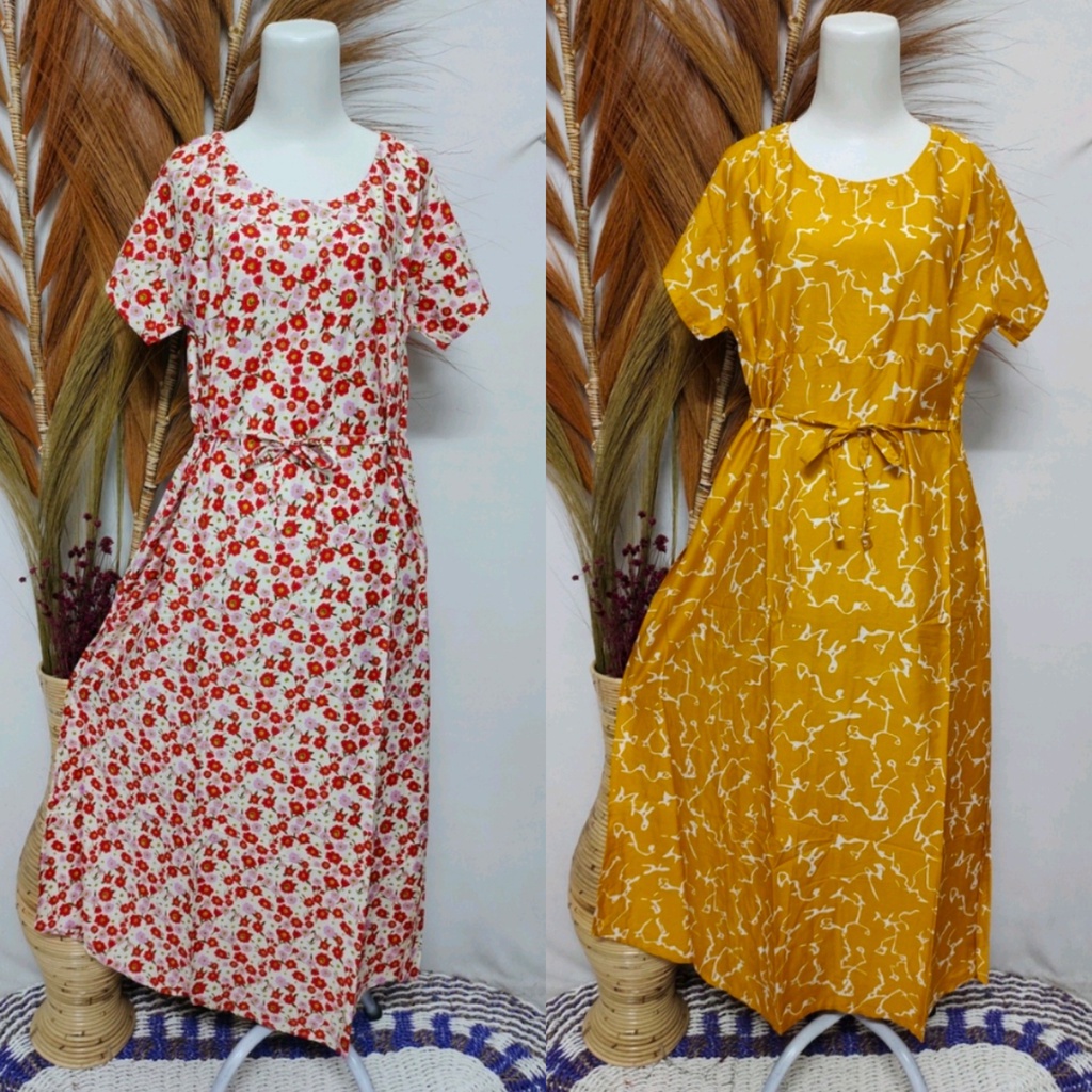 Kiandra - Long Dress Payung Tali Pinggang