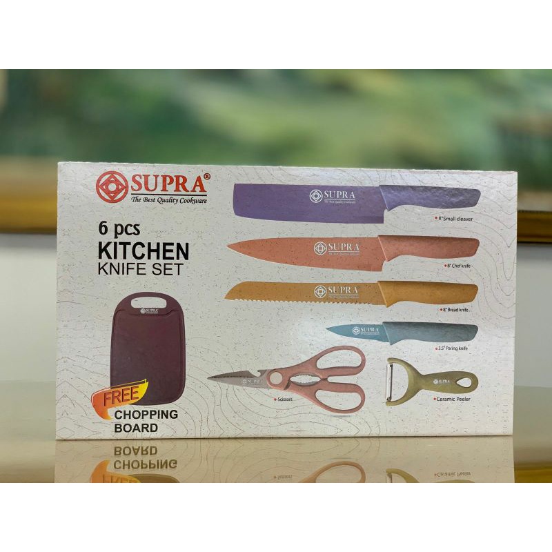 Supra Kitchen Knife Set 6pcs Free Chopping Board