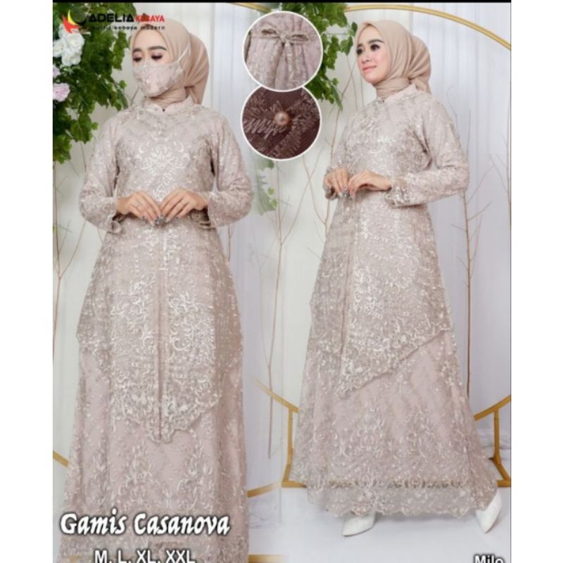 Realpict gamis tingkat runcing modern//dress pesta modern//gamis muslim//gamis lebaran