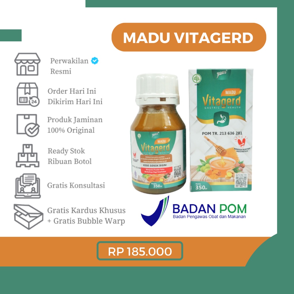 

100% Original VITAGERD BPOM - Obati Sakit mual muntah radang usus gastritis