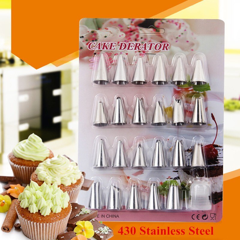 1 Set 24pcs penghias dekorasi cetakan kue semprit cake derator