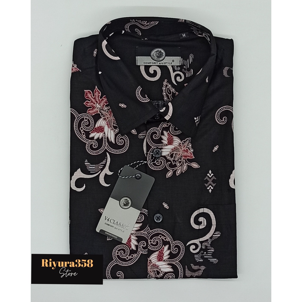 KEMEJA BATIK LENGAN PENDEK V4 CLASSIC - 033