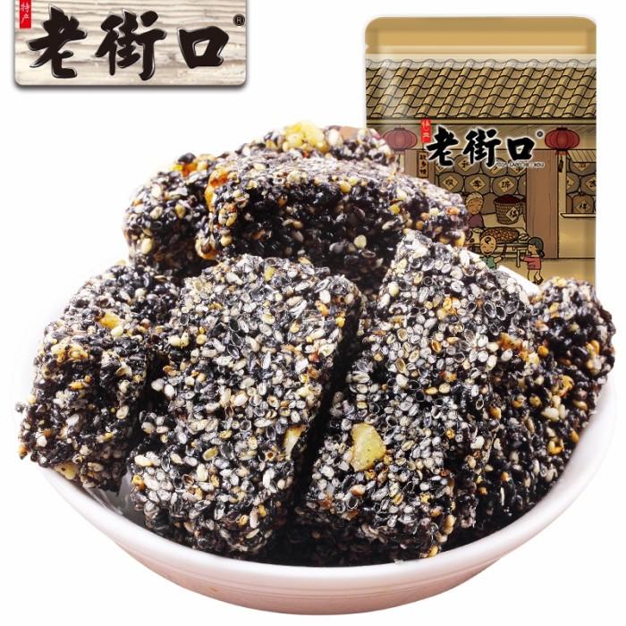 

Laojiekou Black Sesame Crisp Wijen Hitam Renyah Hei Zhi Ma Su Best Seller