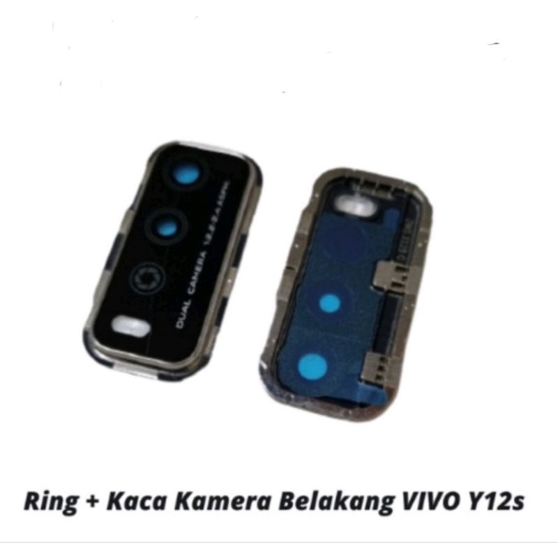 Kaca Kamera + Ring Vivo Y12S Dual Camera Fullset