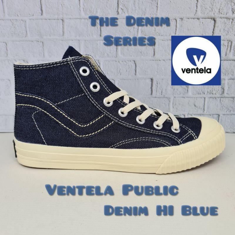 Ventela bajatex public low high denim blue 100% Original