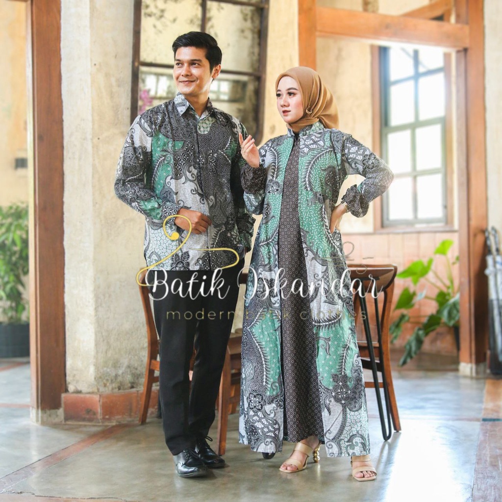 COUPEL GAMIS FAMILI Batik keluarga ,SARIMBIT IBU AYAH DAN ANAK