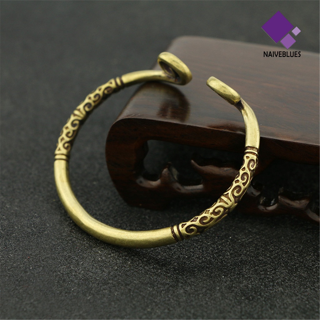 Gelang Bangle Adjustable Bahan Kuningan Untuk Pria Dan Wanita