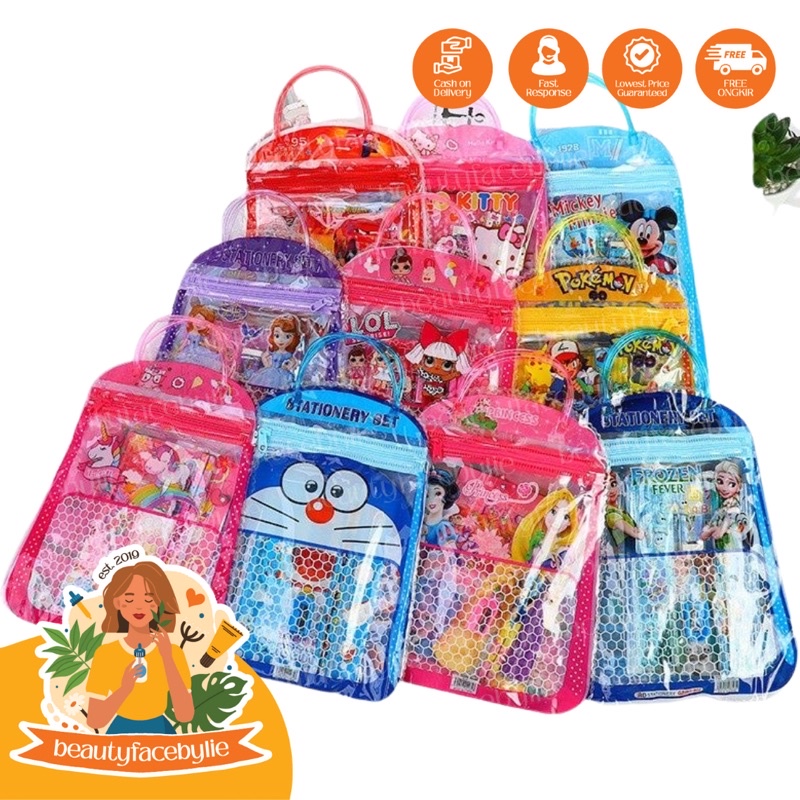 Stationery Set Tas 7In1 Karakter