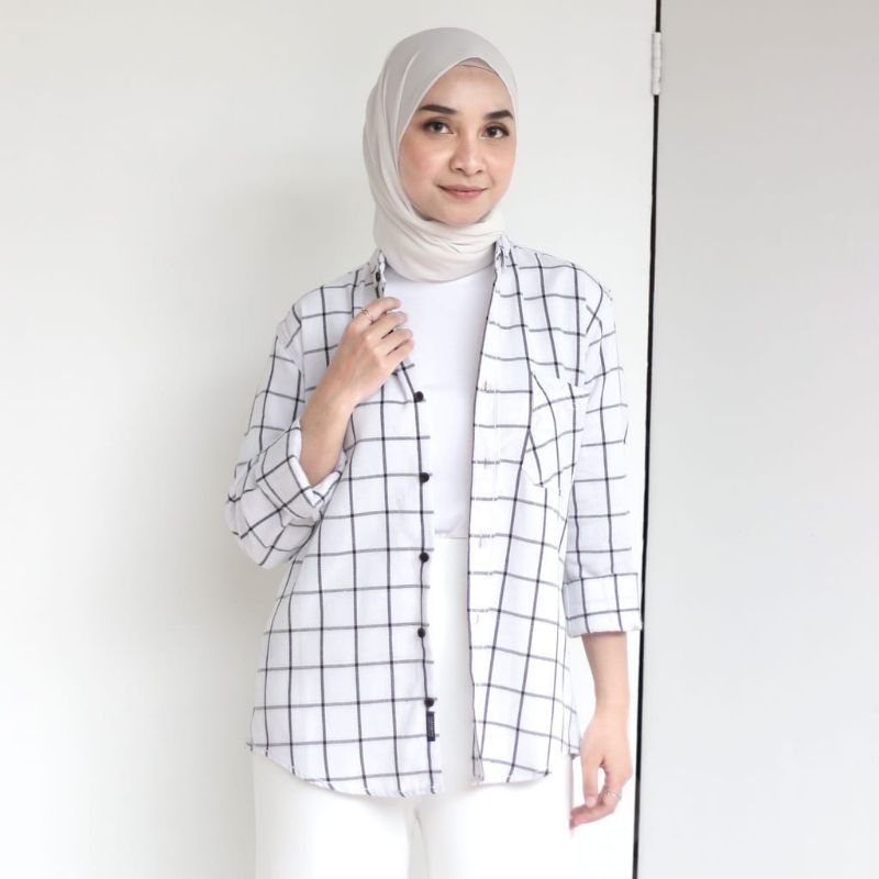 Kemeja Flanel Pria LENGKAP Lengan Panjang Kemeja Flanel Cowok Casual Distro