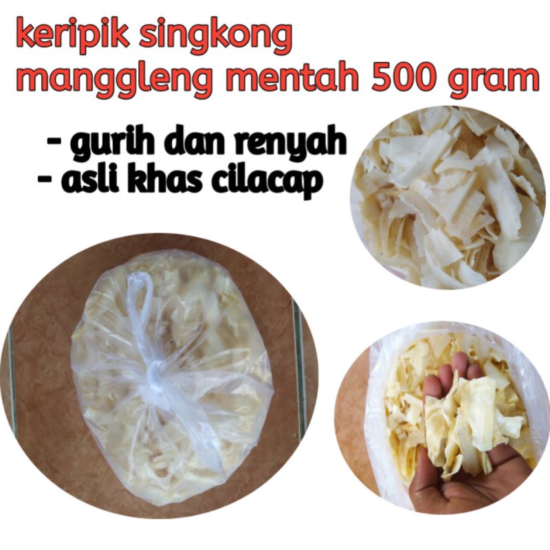 

keripik singkong manggleng mentah khas cilacap 500 gram