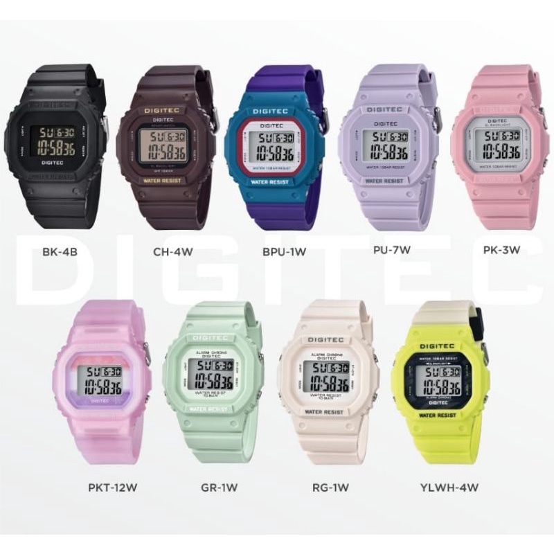 Jam Tangan Sport Outdoor wanita DIGITEC DG7024 / DG 7024 / DG-7024 / DG 4088 / DG-4088 / DG4088  Original Water Resistant