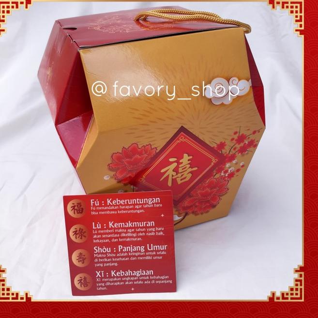 

Gable Box Imlek Lampion / Dus Toples Kuker 500gr CNY TB Lamp (5pcs)