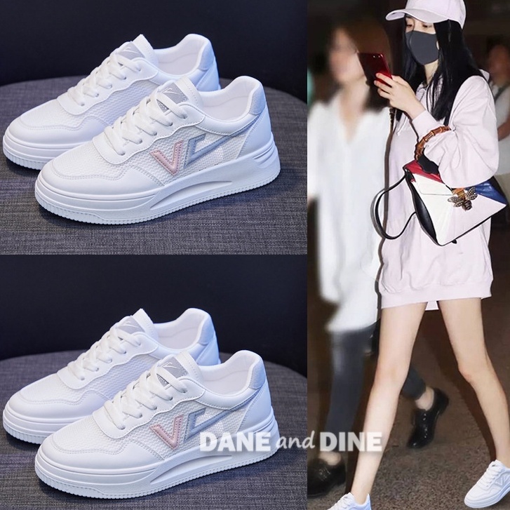 Sepatu Sneakers Wanita Putih Ori Dane and Dine Q1615