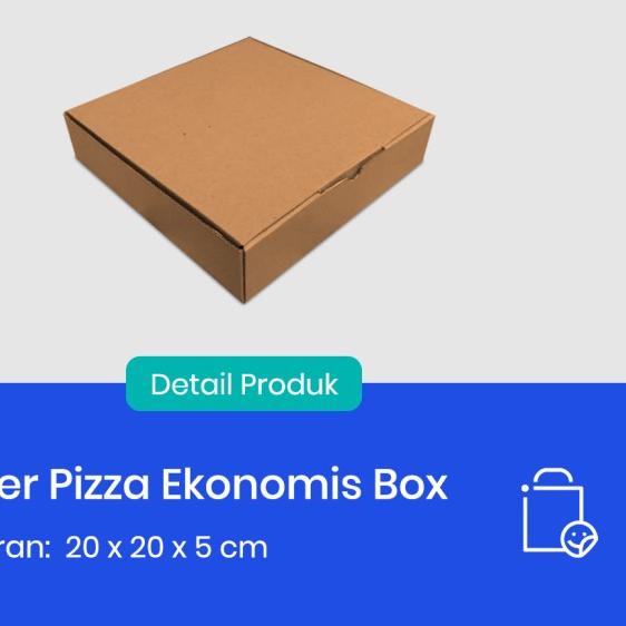 

Corrugated Box - Mailer Box Polos / Box Pizza Polos 20x20x5 cm