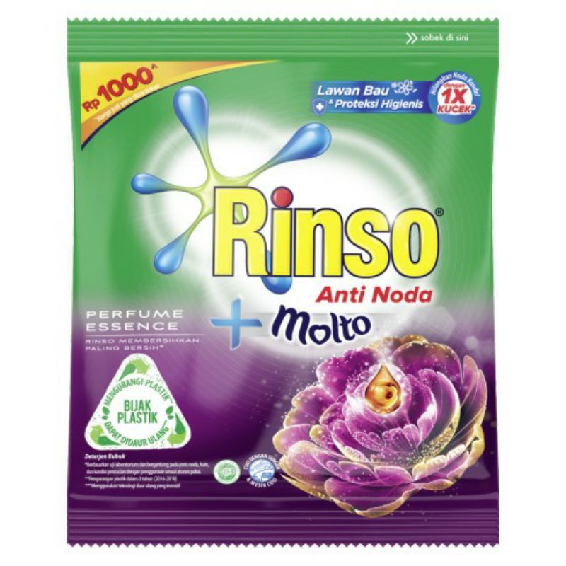 RINSO MOLTO BUBUK SACHET 38GR RP.1000(1PCS)