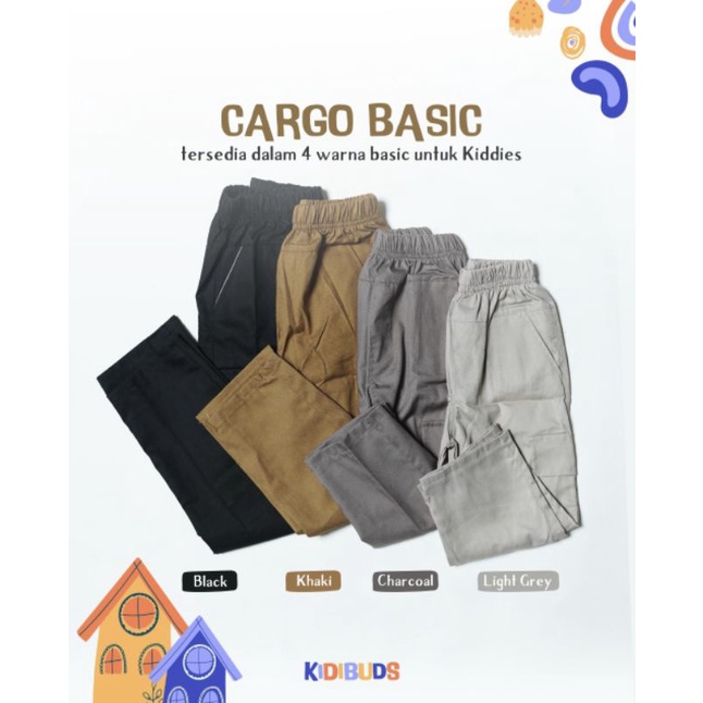 Celana Kargo / Cargo Pants Kidibuds, KC004, KC005, KC006, KC007