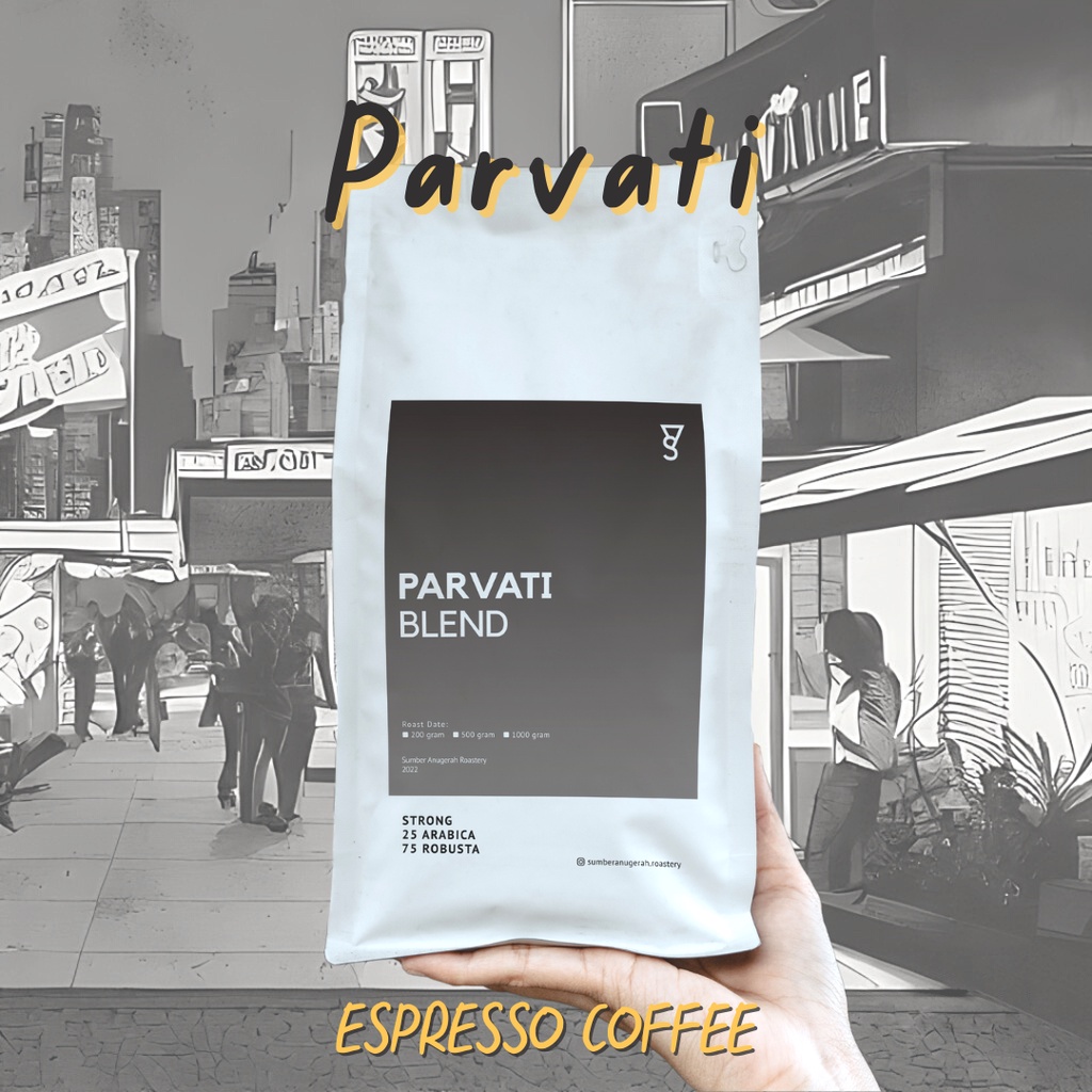 

Parvati 500 gr | Espresso Blend Coffee | Biji Kopi
