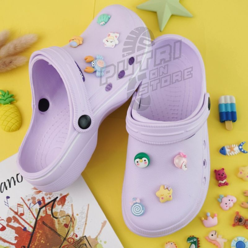 Sandal Selop Slop Pria Wanita Baim Medis Stiker 3D lucu