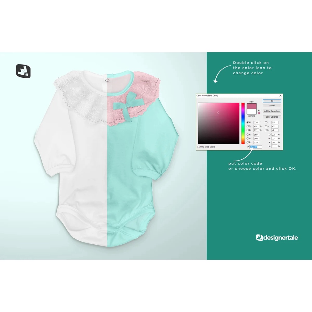 Baby Girl S Onesie Mockup