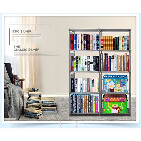 Rak Buku Book cabinet baju cloth rack pakaian piala 5 tingkat 4 layer