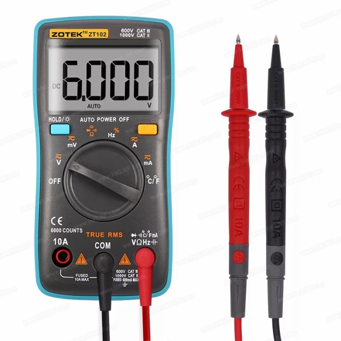AVOMETER DIGITAL ZOTEK ZT102 Original / MULTITESTER DIGITAL