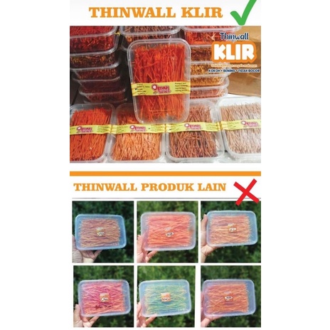 THINWALL RECTANGLE 500ML 650ML 750ML 1000ML 1 LITER + TUTUP PERSEGI PANJANG KOTAK MAKAN PLASTIK FOOD CONTAINER BOX MAKANAN PLASTIK THINWALL MIKA TEBAL PP THINWALL KOTAK MAKANAN / KOTAK PLASTIK MAKANAN THINWALL PANJANG KOTAK MAKAN ANTI PANAS ANTI BOCOR