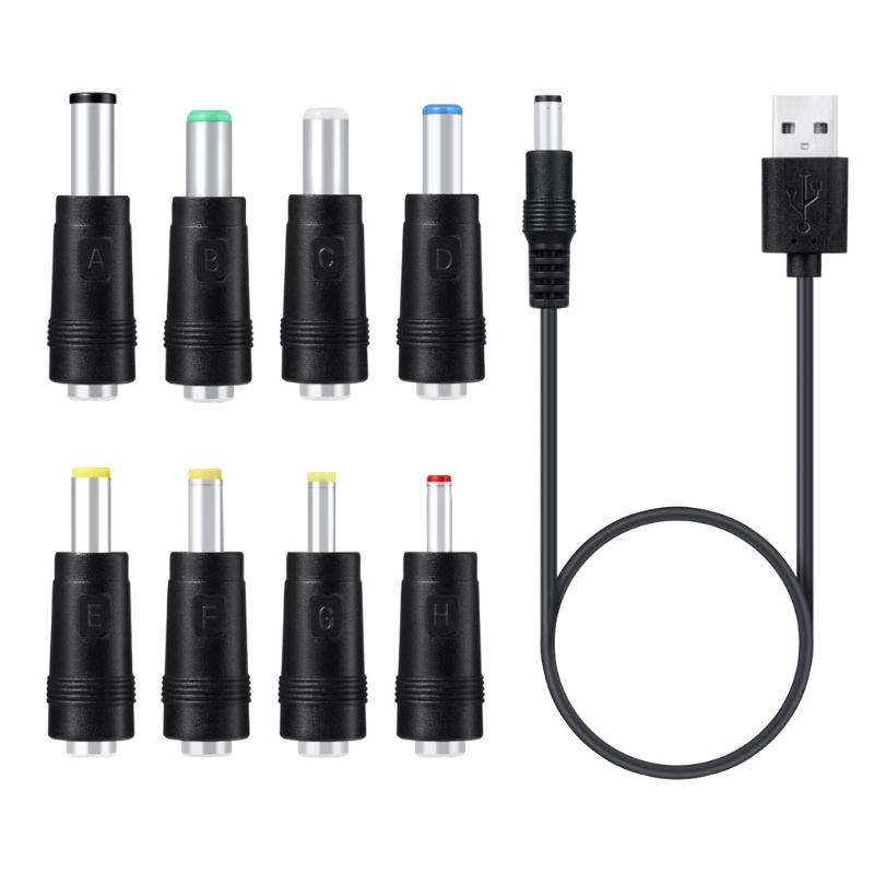 Cre Usb to Plug, Colokan Usb 8in1 Ke Untuk Kabel Colokan Dc, Kabel Power, Adaptor Dengan 8p