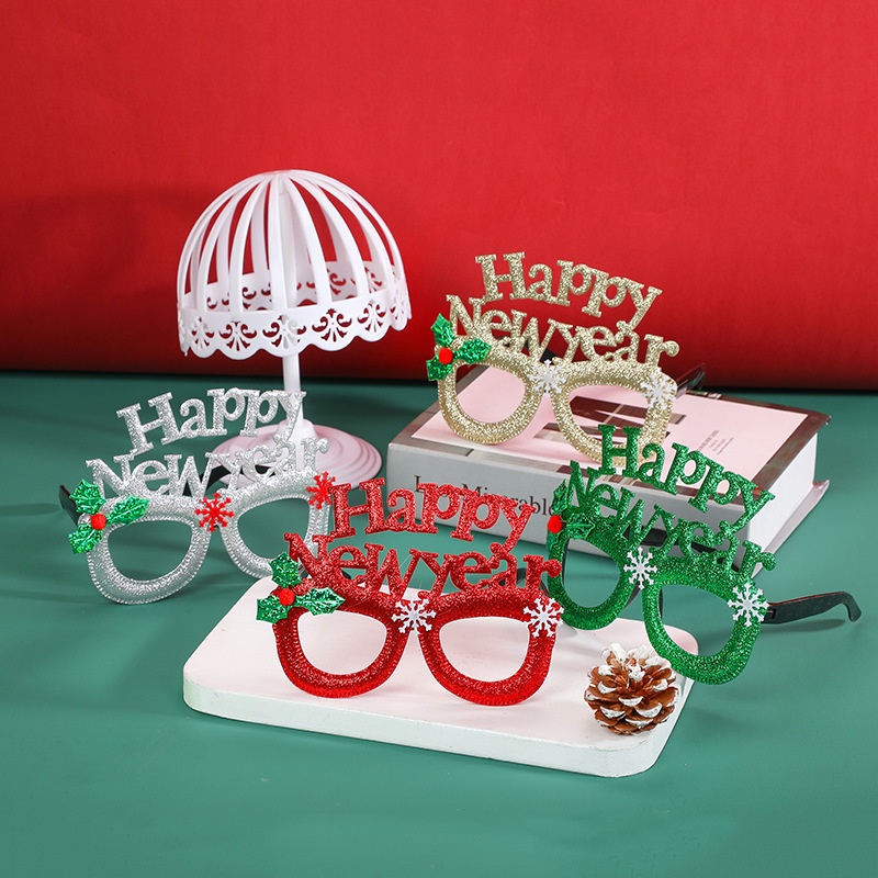 NEW Kacamata natal anak / Christmas Glasses Gliter