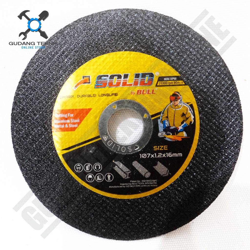 Mata Gerinda POTONG 4&quot; SOLID 4&quot;x1.2mm / Batu Gerinda Gurinda Grinda Potong 4 Inch SOLID