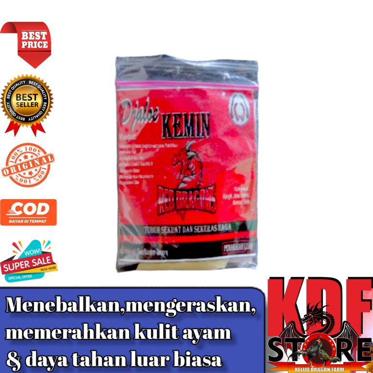 KEMIN DJALOE 1 Saset - menebalkan kulit ayam laga
